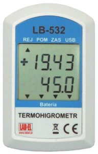 Rejestrator temperatury i wilgotności USB - LB-532